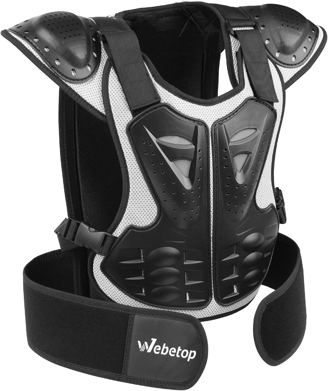 Webetop Kids Dirt Bike Chest Protector Motocross Adjustable Youth Chest Protector Shock-Resistant Dirt Bike Gear for ATV, Cycling | Youth Riding Gear, Adjustable Fit, Lightweight Design, Multi-Sport Use, Growth-Friendly Wear, Easy On and Off