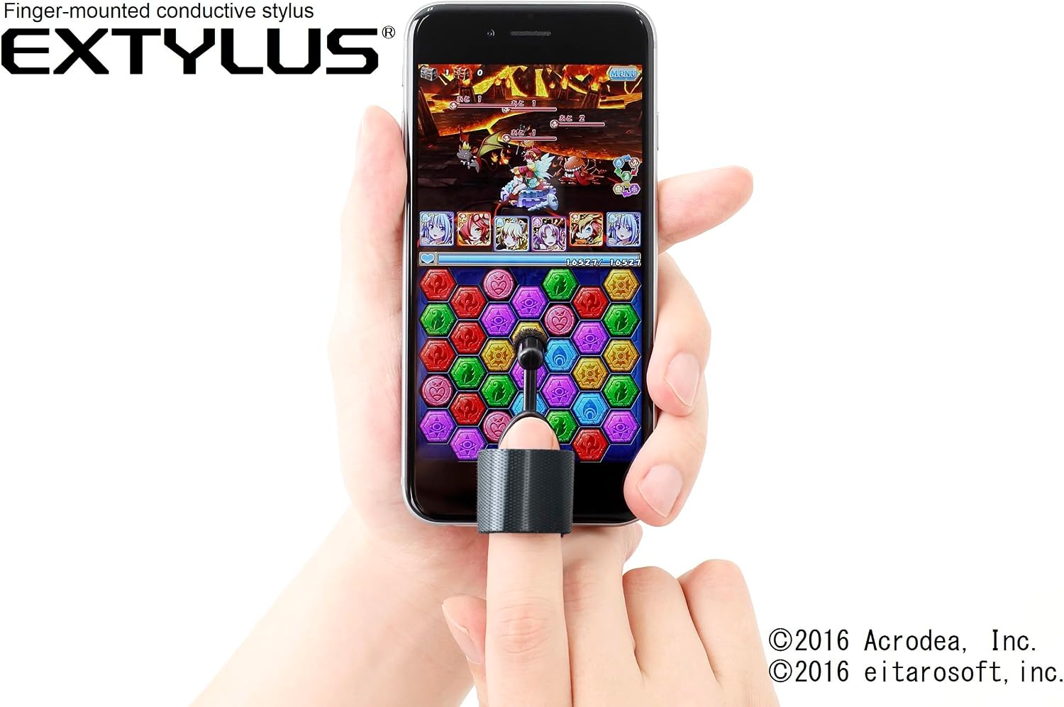 Finger-Mounted Conductive Stylus EXTYLUS for Touch Screen Smartphone,Tablets | Finger Stylus, Assistive,Adaptive, Accurate & Ultra-Light