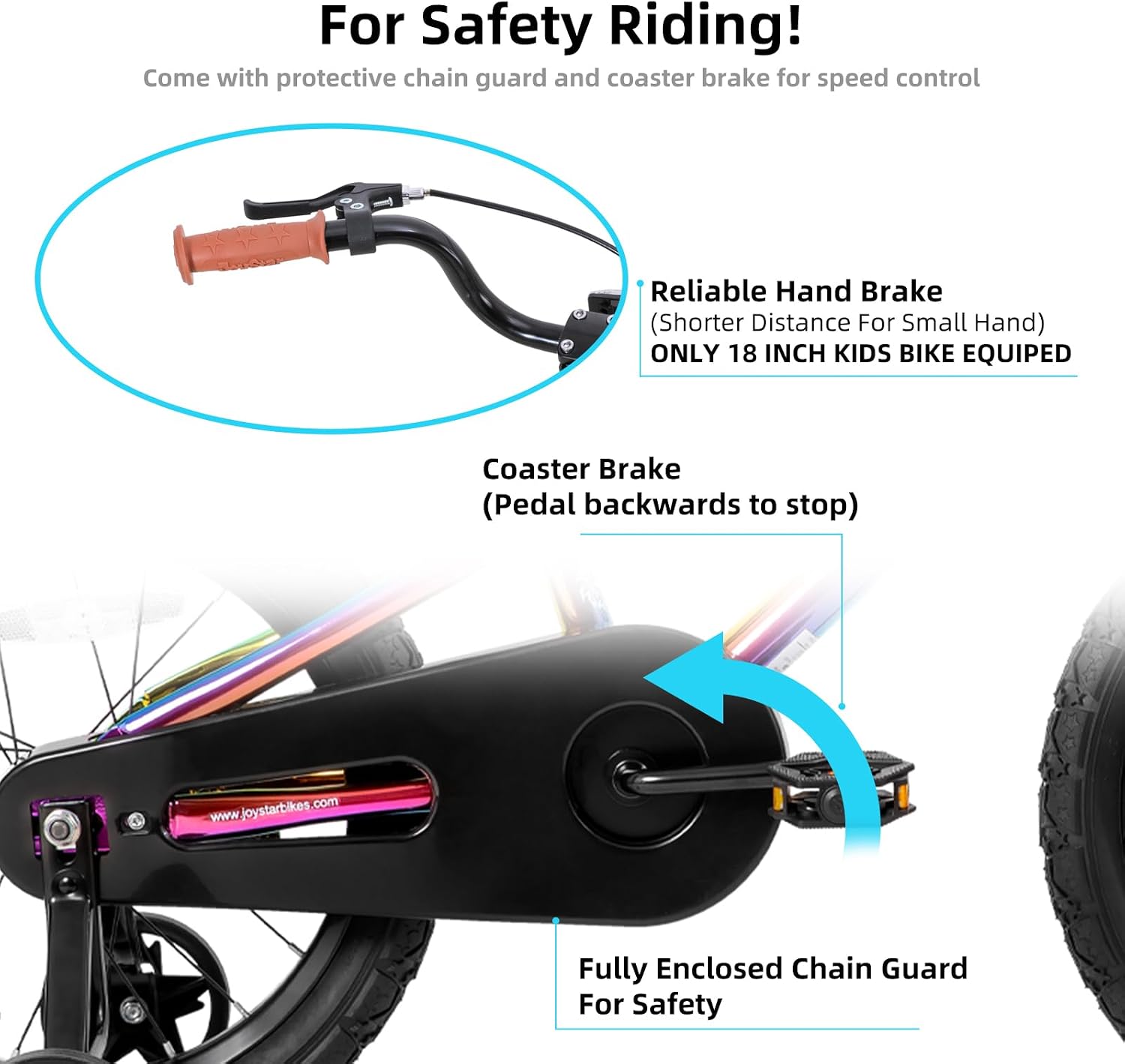 JOYSTAR Kids Bike for Ages 2-12 Years Boys Girls BMX Style Bicycle | 12-20 Inch Kids Bike with Training Wheels, Children Bicycle for Kids & Toddler