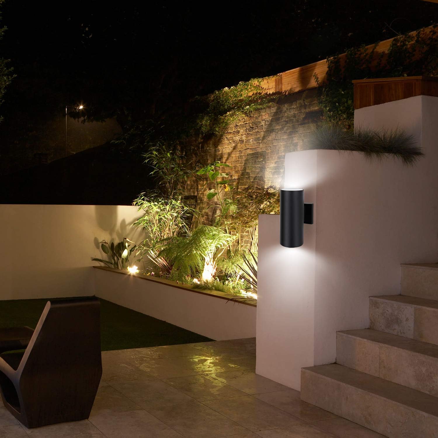 Dusk to Dawn Outdoor Wall Sconce, Waterproof Exterior Light Fixture