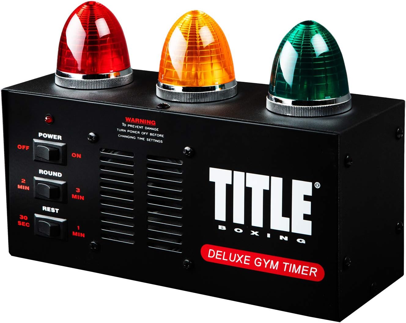 Title Deluxe Gym Timer - Gym Clock, Interval Timer, Workout Timer, Boxing Timer, Gym Clock Timer, Interval Timer for Workout, Gym Timer