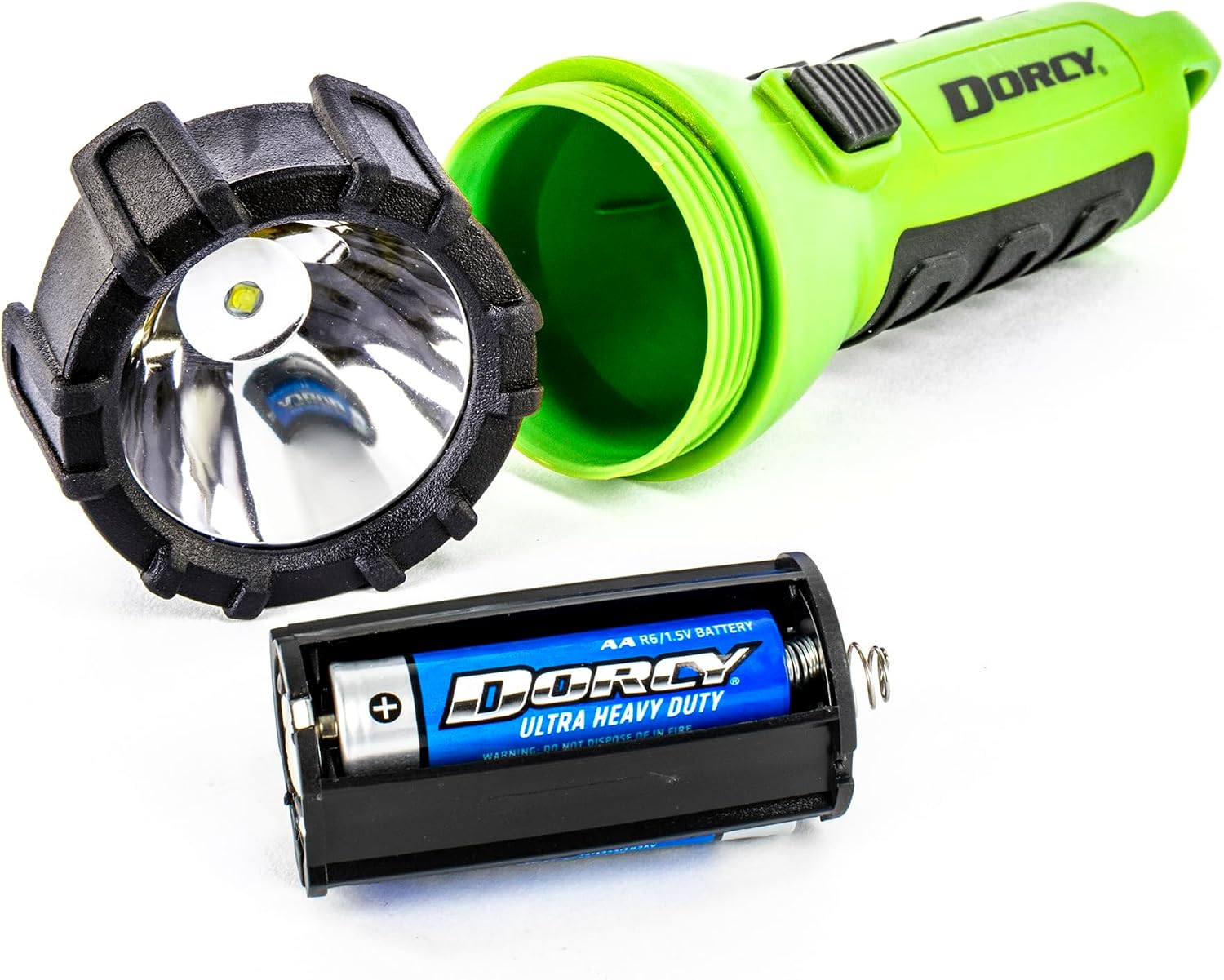 Dorcy 55 Lumen Floating Water Resistant LED Flashlight with Carabineer Clip, Purple (41-2508)