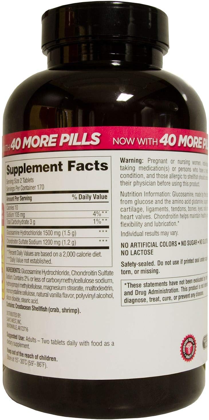 Members Mark Triple Strength Glucosamine Chondroitin (340 Count) (2 Pack)