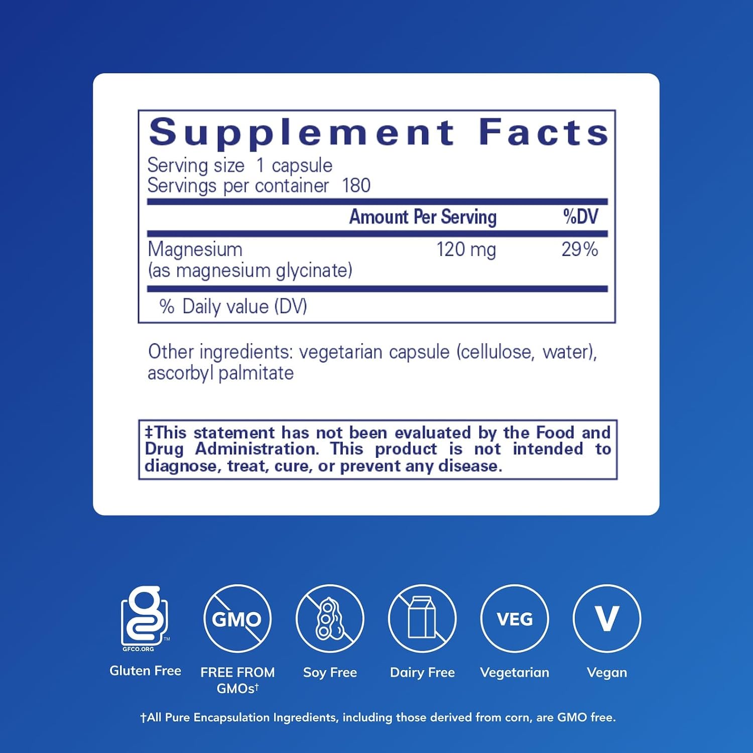 Pure Encapsulations Magnesium (Glycinate) - Supplement to Support Stress Relief, Sleep, Heart Health, Nerves, Muscles, and Metabolism* - with Magnesium Glycinate - 360 Capsules | Supplement to Support Stress Relief, Sleep, Heart Health, Nerves, Muscles,…