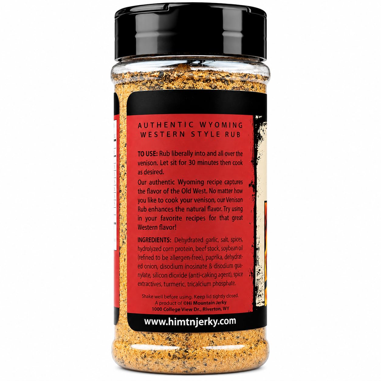 Hi Mountain | GARLIC PEPPER RUB | Meat Seasoning | 11 oz | Garlic pepper seasoning for beef, pork, venison, deer, elk, chicken, burgers, and vegetables