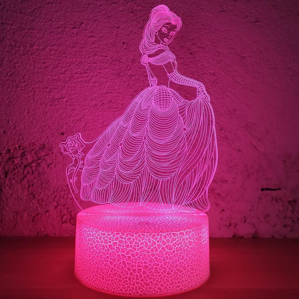 i-CHONY Dinosaur Toy T-Rex 3D Night Light for Kids, 16 Colors Dimmable Dinosaur Led Light with Remote & Smart Touch