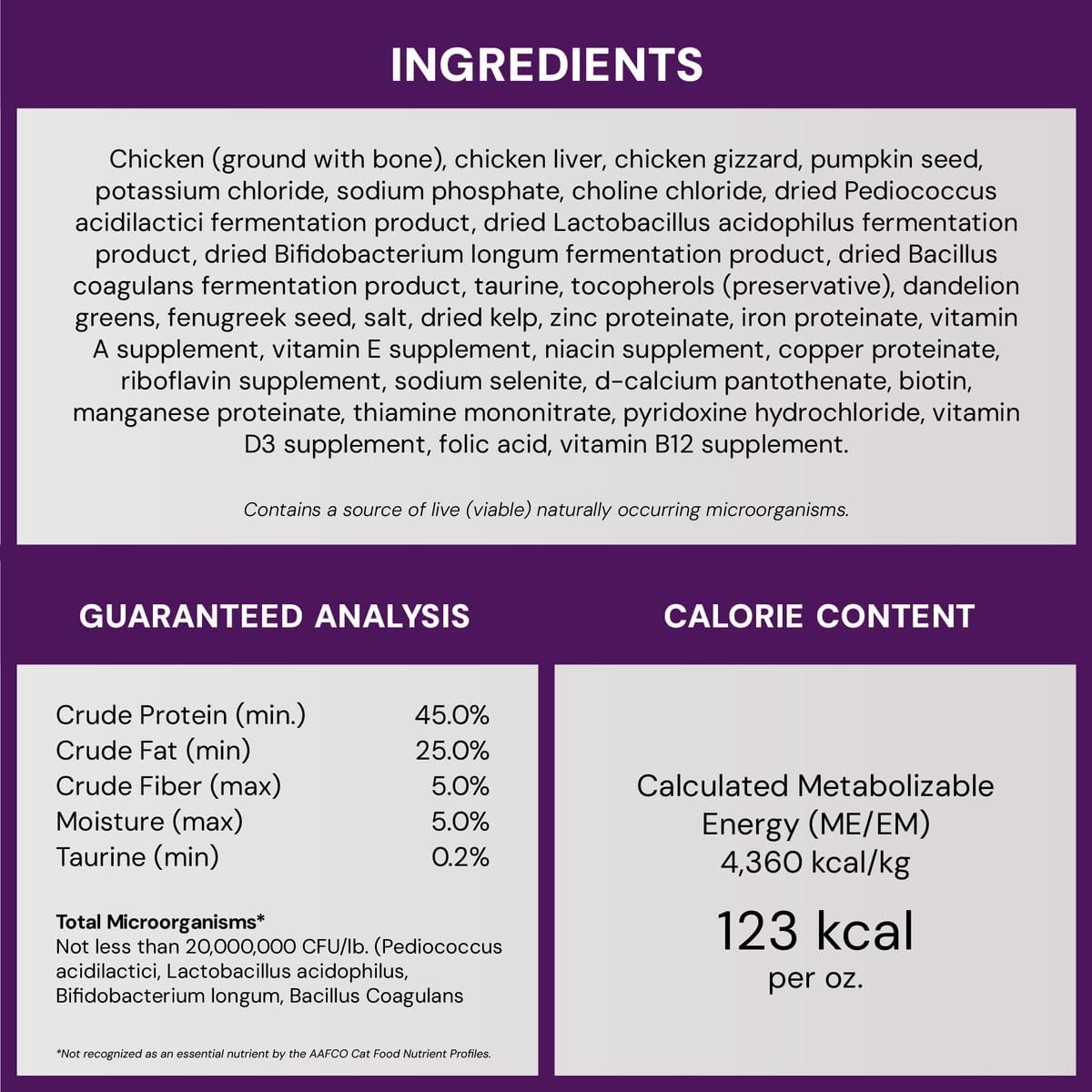 Stella & Chewy's Freeze-Dried Raw Cat Dinner Morsels - Premium Chicken Recipe with 98% Cage-Free Meat & Organs - Natural Grain-Free Cat & Kitten Food - Made in USA - 18 oz
