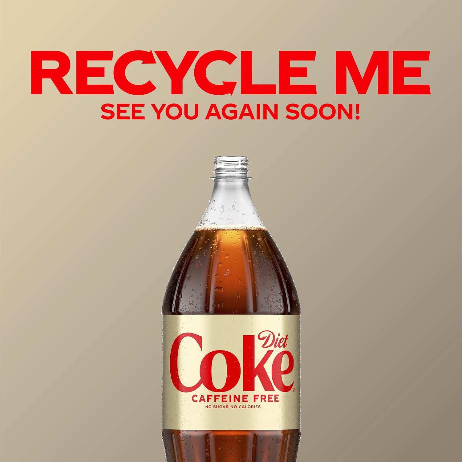 Diet Coke Caffeine Free Soda Soft Drink, 2 Liter (Package May Vary)