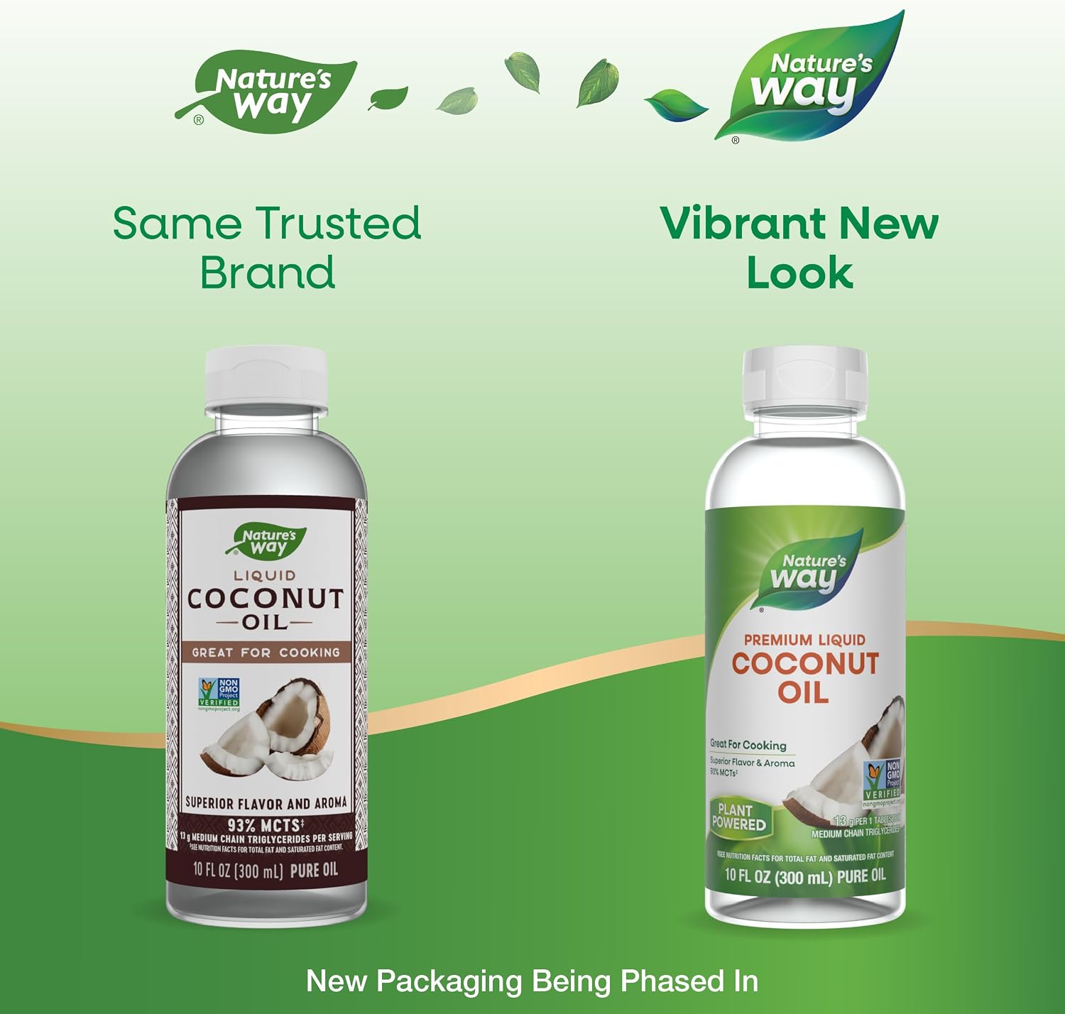 Nature's Way Liquid Coconut Oil, Oil for Cooking, Hexane-Free, 10 Fl Oz | Superior Flavor and Aroma, Stays Liquid, 13 g MCTs per Serving(1)