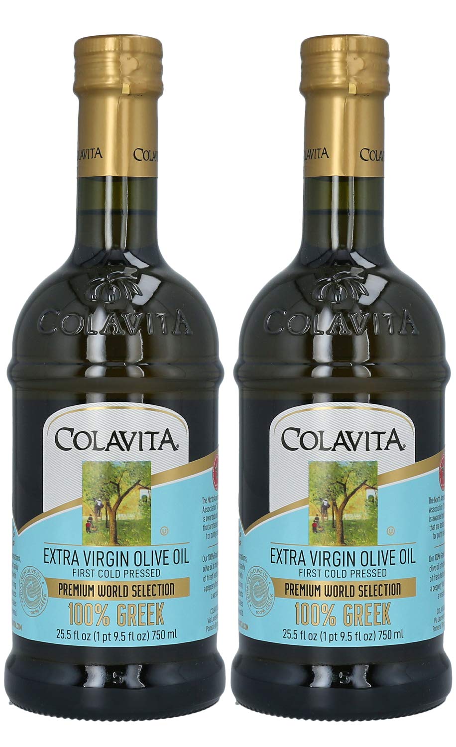 Colavita 100% Greek Extra Virgin Olive Oil, (68 fl oz) Plastic Jug, 2 Liter