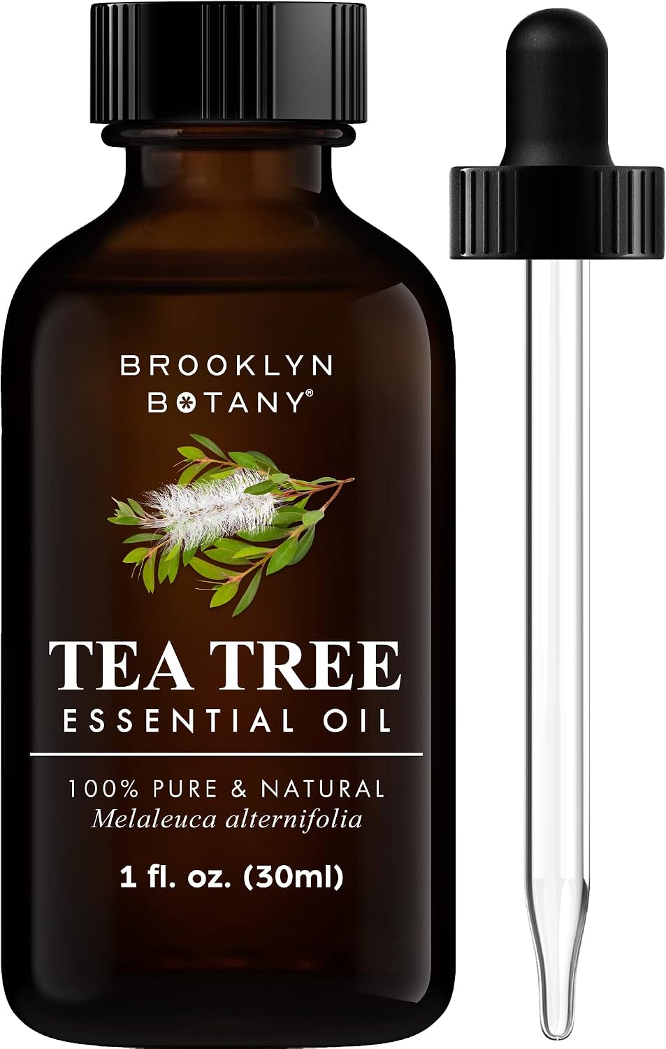 Brooklyn Botany Peppermint Essential Oil - Huge 4 Fl Oz - 100% Pure and Natural - Premium Grade with Dropper - for Aromatherapy and Diffuser