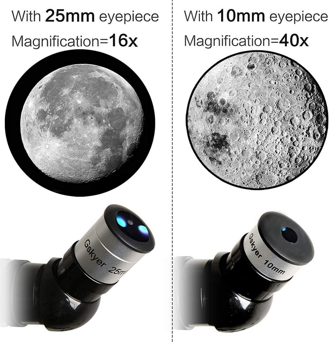 Gskyer Telescope, Telescopes for Adults, 80mm AZ Space Astronomical Refractor Telescope Kids, Adults Astronomy, German Technology Scope