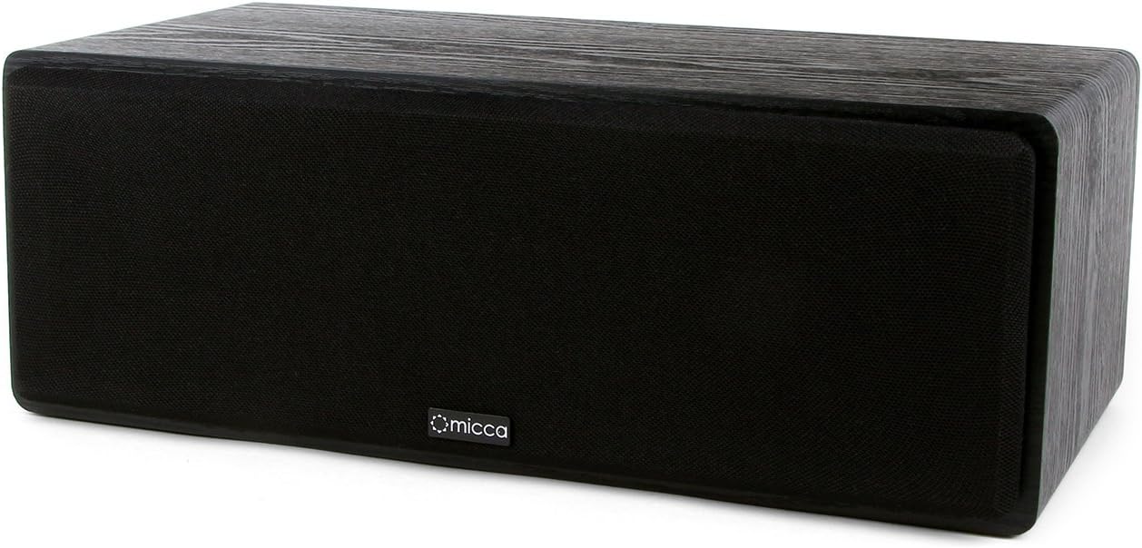 Micca MB42X Advanced 2-Way Passive Bookshelf Speakers, Stereo Pair, Black | Amplifier Required, 4-Inch Carbon-Fiber Woofer, 0.75-Inch Silk-Dome Tweeter, Desktop, Home Theater, Surround Sound