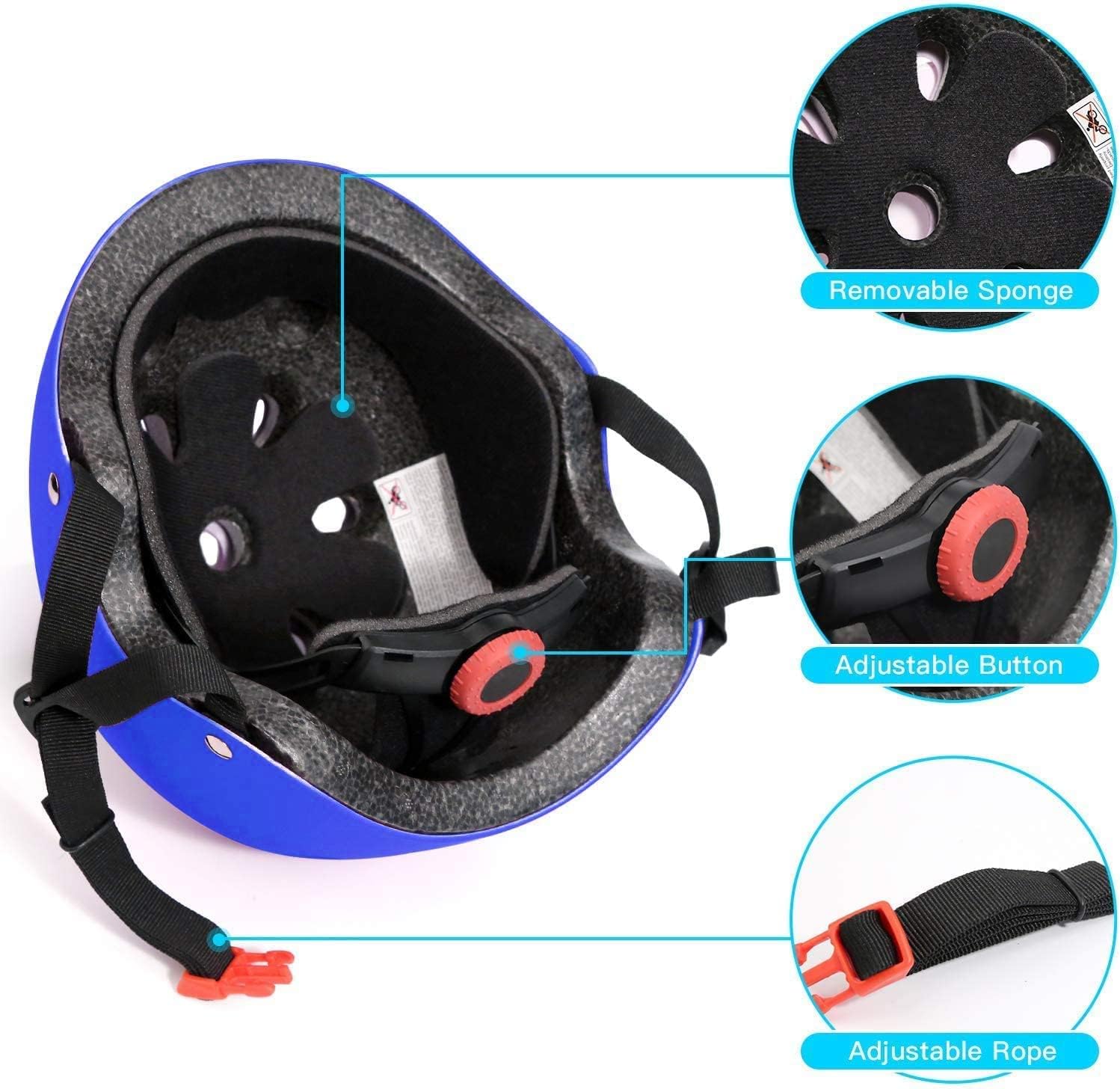 Adjustable Helmet for Ages 3-16 Kids Toddler Boys Girls Youth