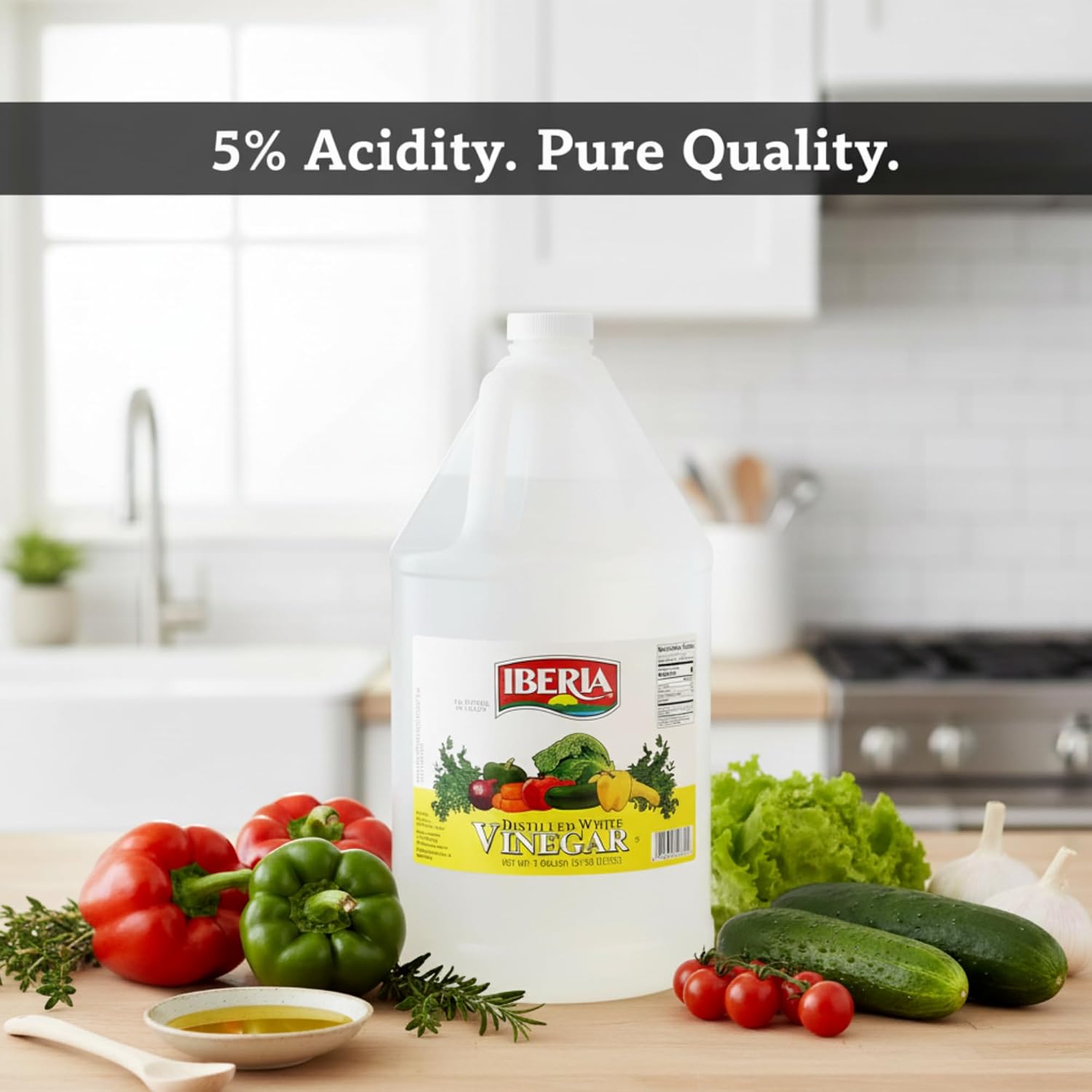 Iberia Distilled White Vinegar, 32 fl oz