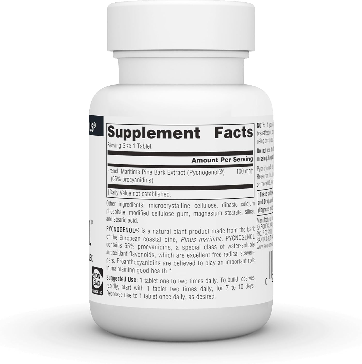 Source Naturals Pycnogenol 100 mg Proanthocyanidin Complex - 60 Tablets