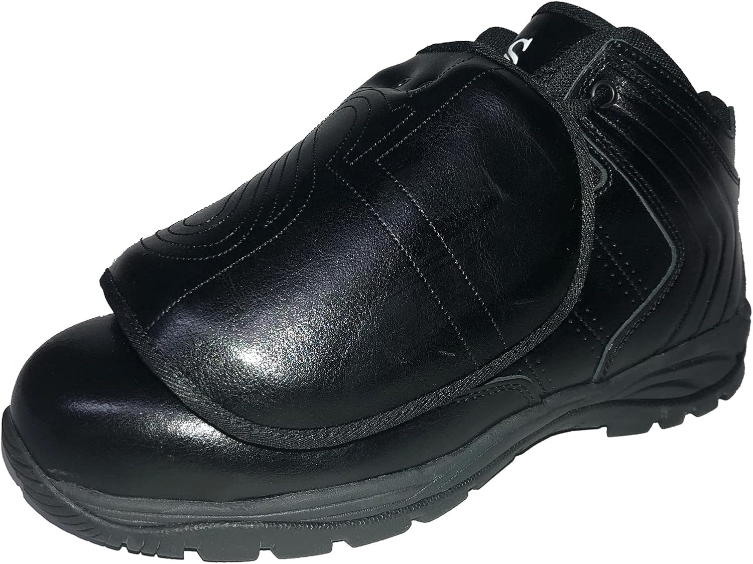 Smitty | BBS-PS1 | Professional Baseball Umpire Mid-Cut Plate Shoes | All Black (8)