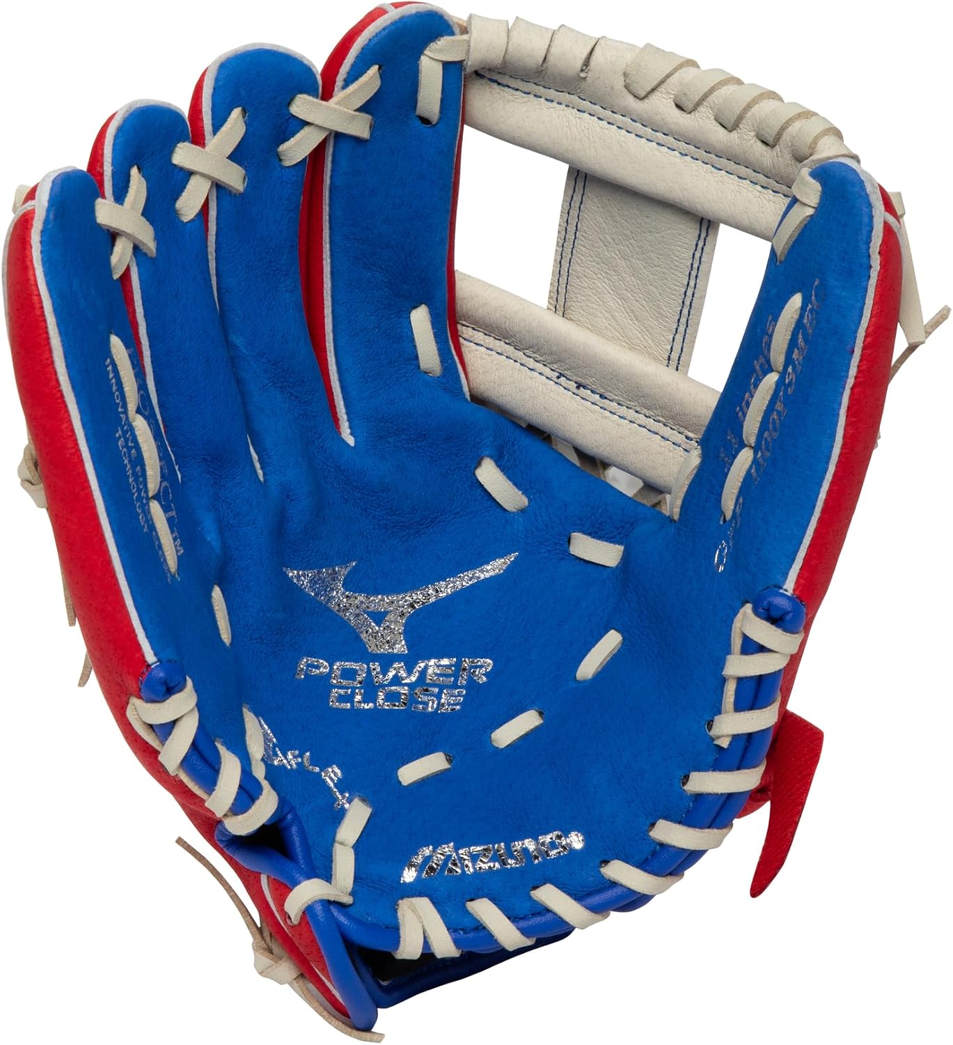 Mizuno Prospect PowerClose Youth Baseball Glove Series I V-Flex Notch I Parashock Palm Pad I Buttersoft Palm Liner