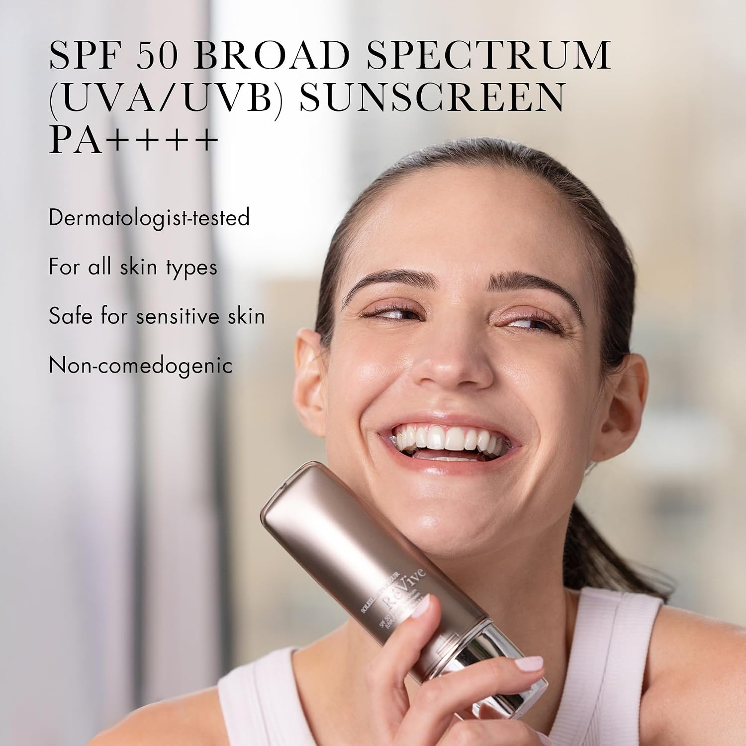 RéVive Soleil Superiéur Face Sunscreen - Broad Spectrum SPF 50 Sunscreen - Ultra-Transparent & Anti Aging Sun Care to Help Improve Skin Barrier