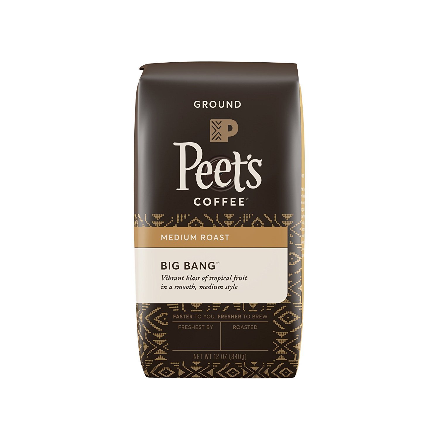 Peet's Coffee Ground Coffee Medium Roast, Big Bang, 18 Ounces