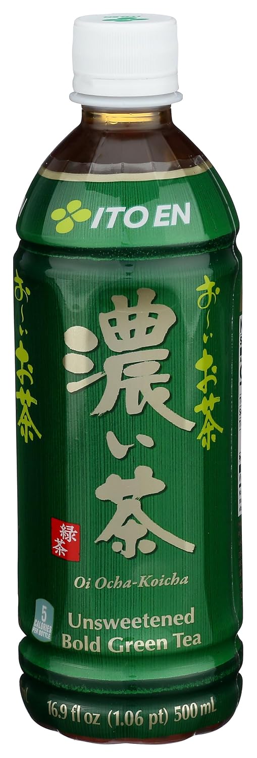 Ito En Tea Oi Ocha Green Tea, Unsweetened, 16.9 Ounce (Pack of 12)