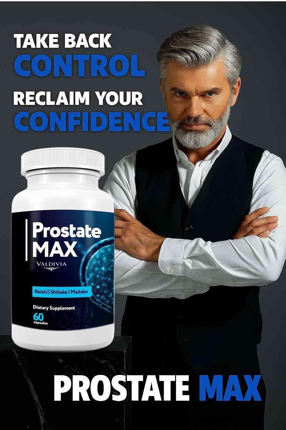Valdivia ProstateMax Prostate Health Supplements for Men, Bladder & Urinary Support with Saw Palmetto Extract, Supports Healthy Prostate Function - 60 Capsules