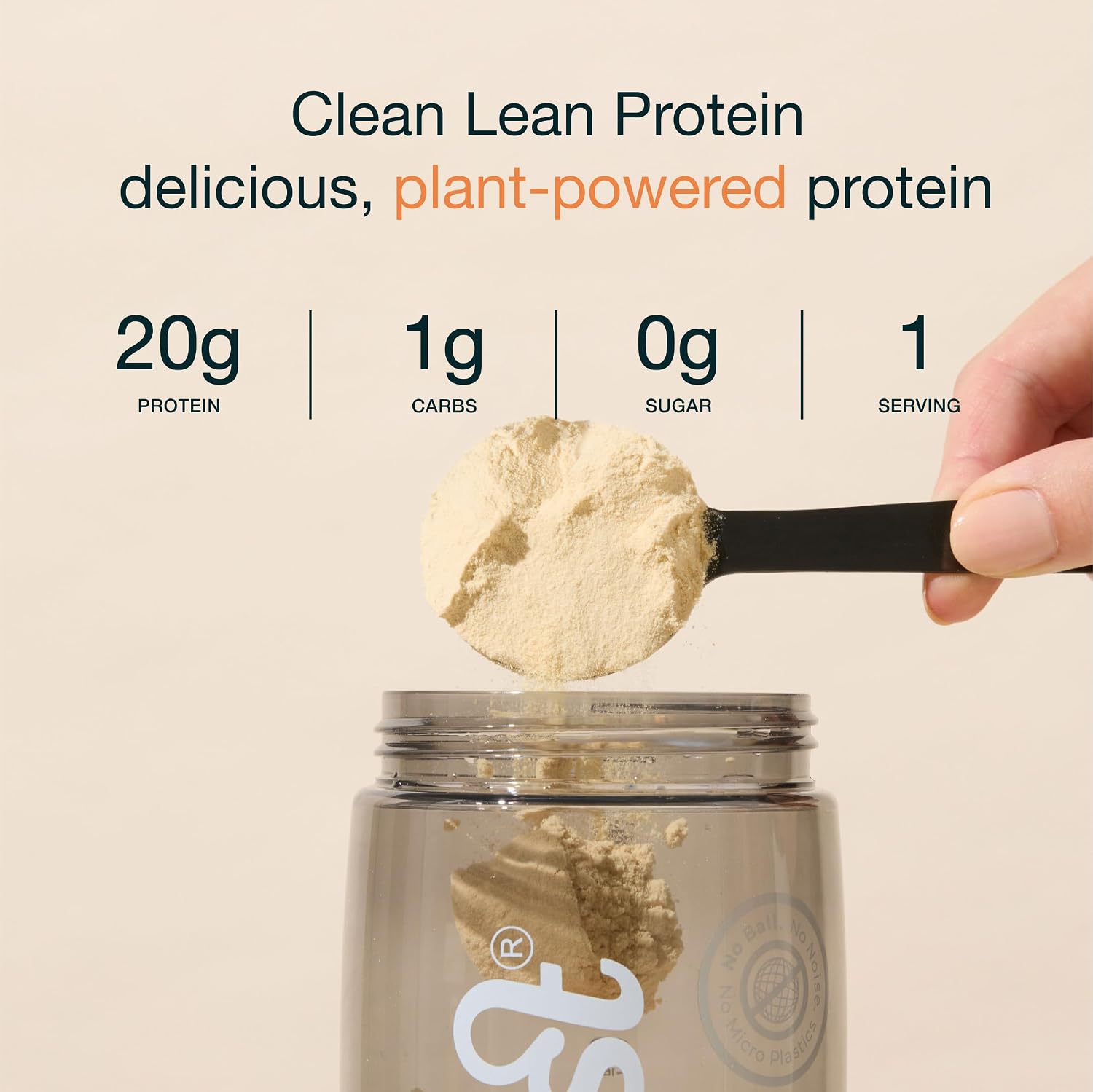 Nuzest Clean Lean Protein - Vegan Pea Protein Powder Rich Chocolate 1.1 lb | 20 Servings with 18g Protein Plant Based Protein Powder, Only 4 Ingredients, Dairy Free, Gluten Free, GMO Free, Protein Shake
