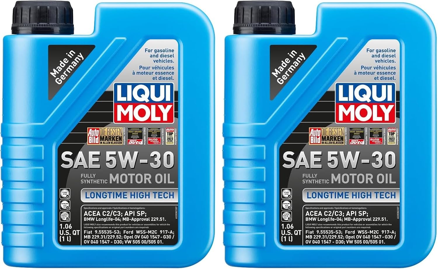 LIQUI MOLY Longtime High Tech SAE 5W-30 | 1 L | Fully synthetic engine oil | SKU: 2038