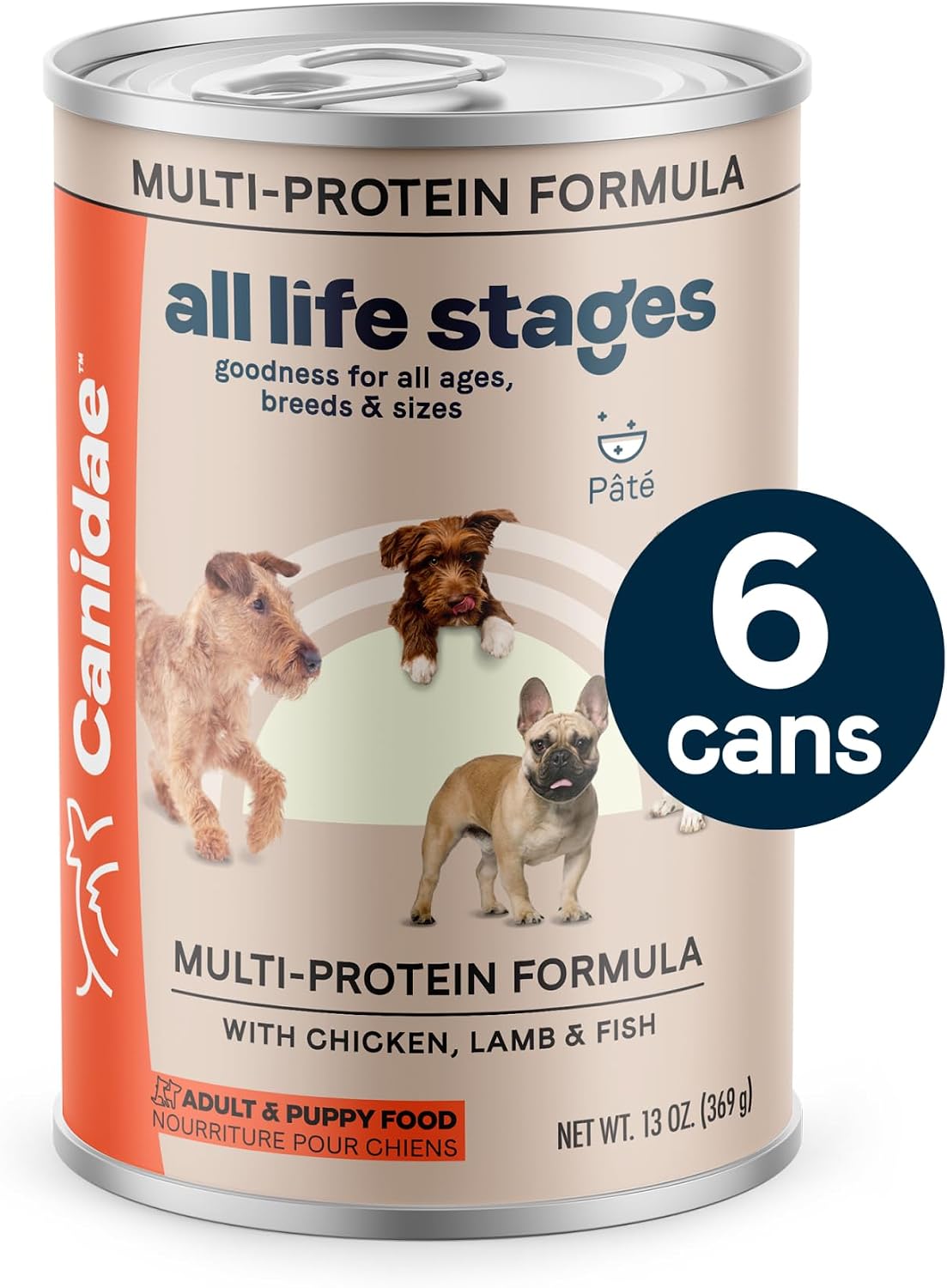 Canidae All Life Stages Premium Wet Dog Food for All Breeds, All Ages, Chicken & Rice Recipe, 13 oz. (Case of 12)