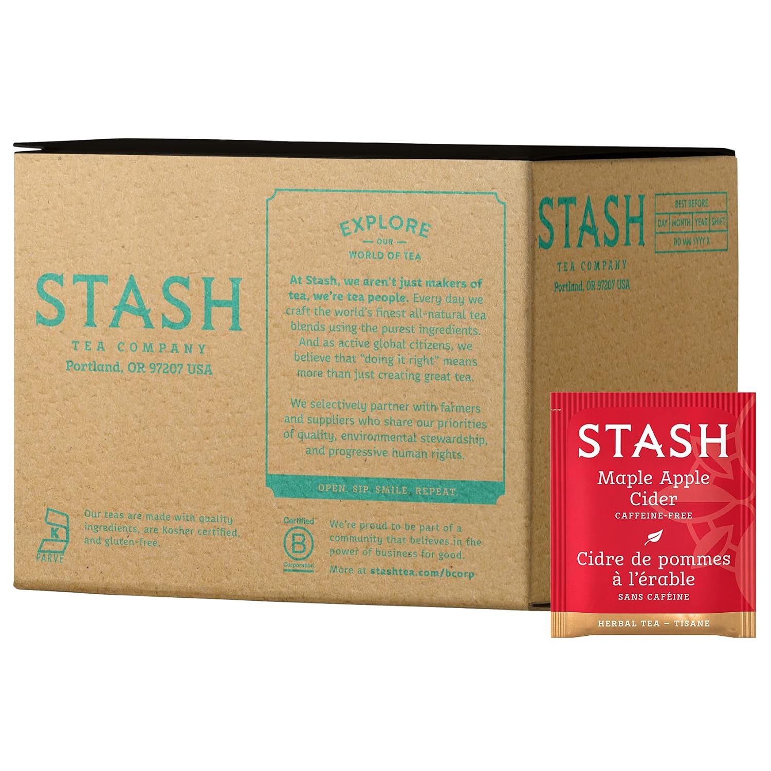 Stash Tea Premium Green Tea, Box of 100 Tea Bags