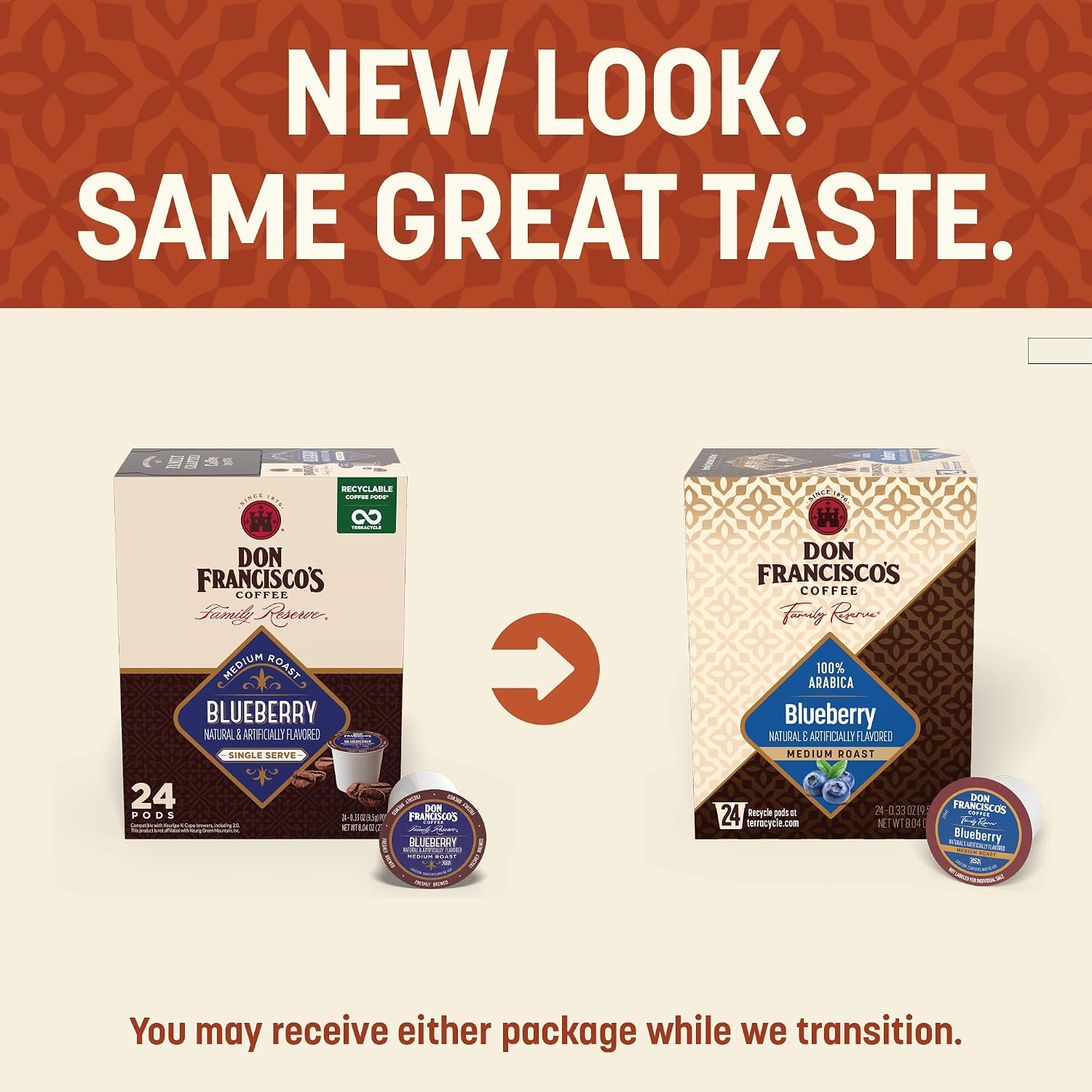 Don Francisco's Hawaiian Hazelnut Coffee Pods, Medium Roast, 24ct | Compatible with Keurig Coffee Pod Brewers, 100% Arabica Coffee, Convenient Single Serve Brewing, Fresh Brew in Every Cup