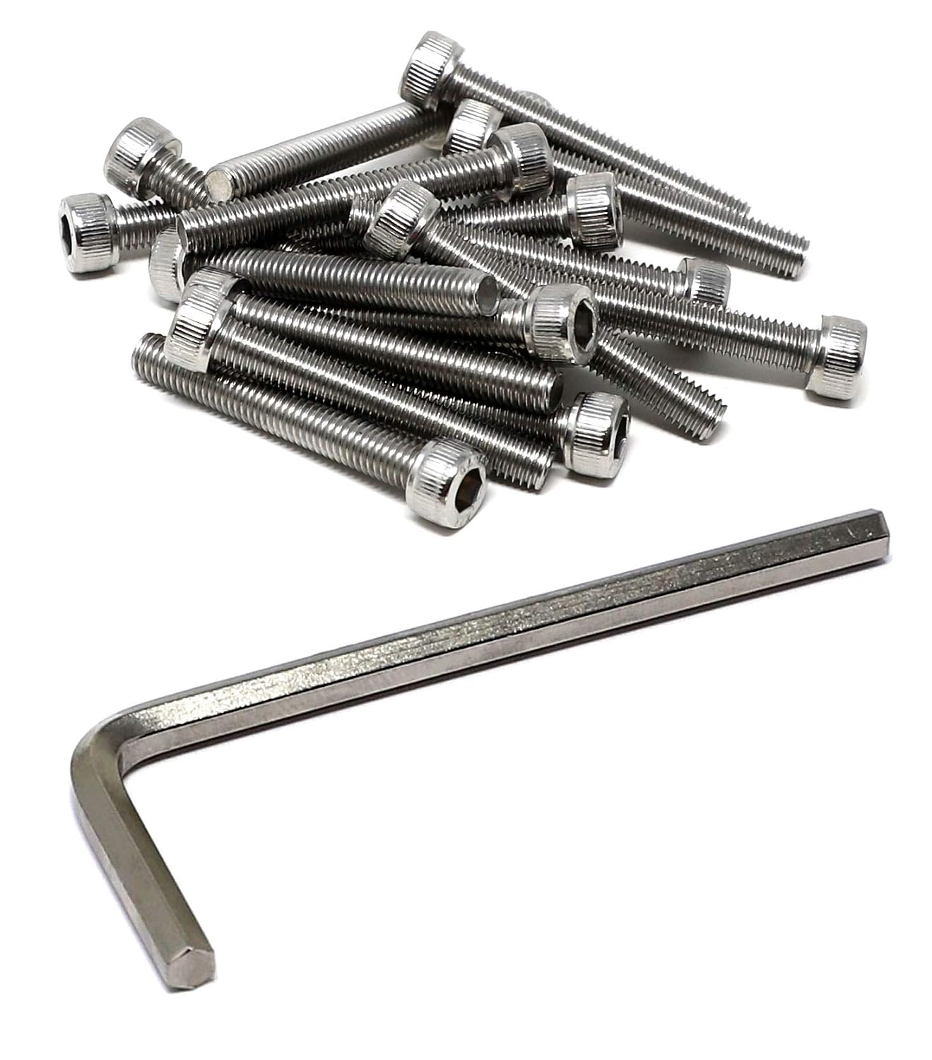 iexcell 20 Pcs M8 x 30/35/40/45/50 mm Stainless Steel 304 Hex Socket Head Cap Screws Bolts Assortment, Fully Threaded