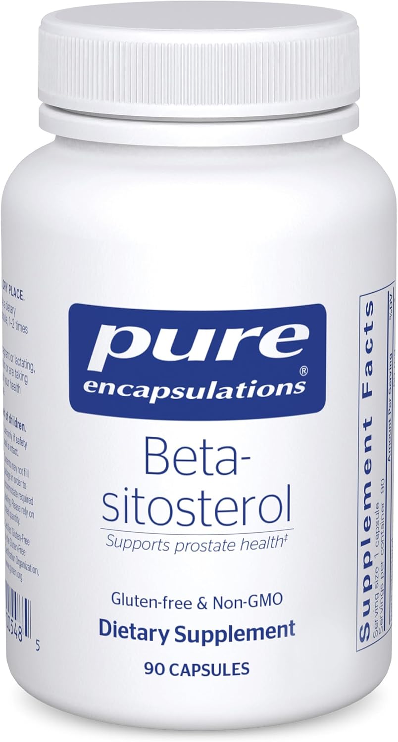 Pure Encapsulations Beta-Sitosterol | Supplement for Urinary Flow and Health* | 270 Capsules | Men's Supplement for Urinary Flow and Health*, Plant Sterol Formula, Hypoallergenic, Gluten-Free, Dairy-Free