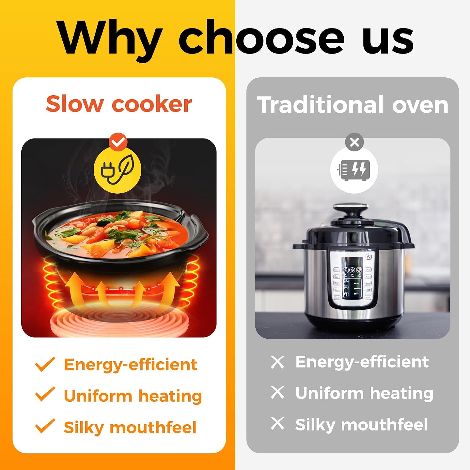 Sunvivi Double Slow Cooker, 2 Pot Small Mini Crock Buffet Servers and Warmer