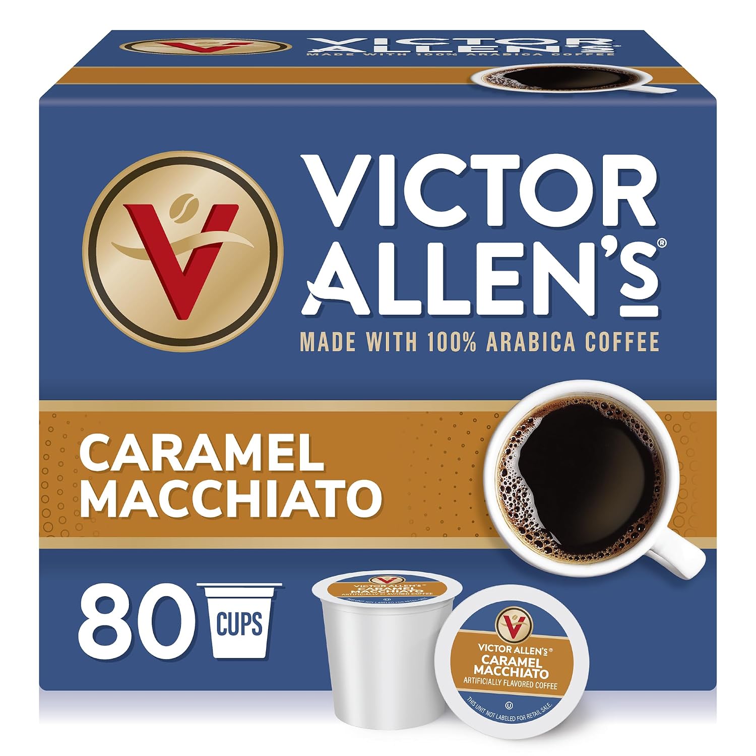 Victor Allen's Coffee Hazelnut Flavored, Medium Roast, 1 Pack - 12 Count, Single Serve Coffee Pods for Keurig K-Cup Brewers