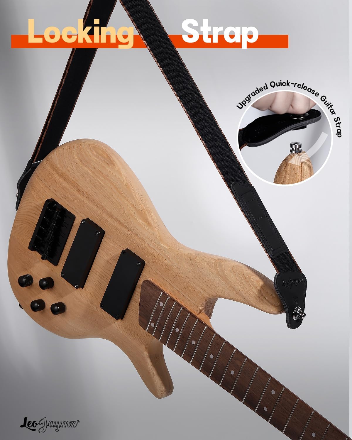 Leo Jaymz DIY Electric Bass Guitar Kit Mahogany Body Maple Neck (AX)