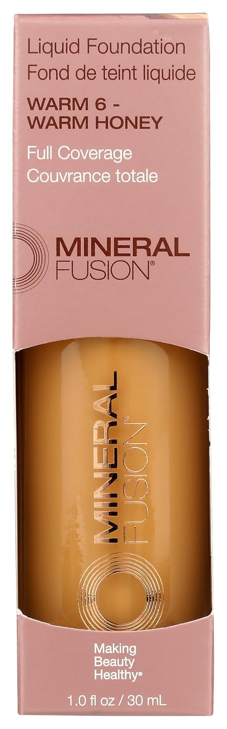 Mineral Fusion Full Coverage Liquid Foundation (Cool 1, Fair), 1 Fl Oz