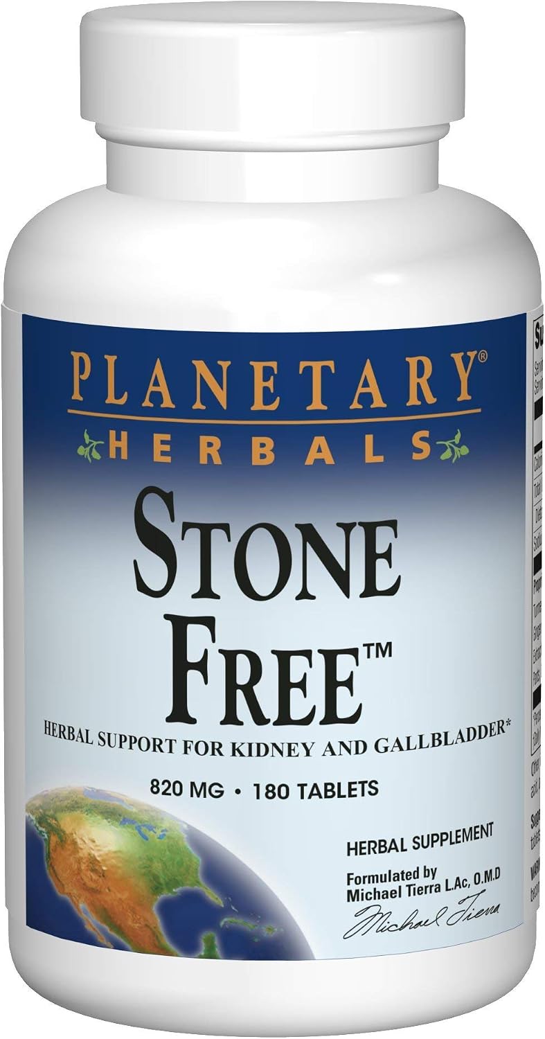 Planetary Herbals Stone Free 820 mg Herbal Support for Kidney and Gallbladder 180 Tablet | Herbal Support for Kidney and Gallbladder