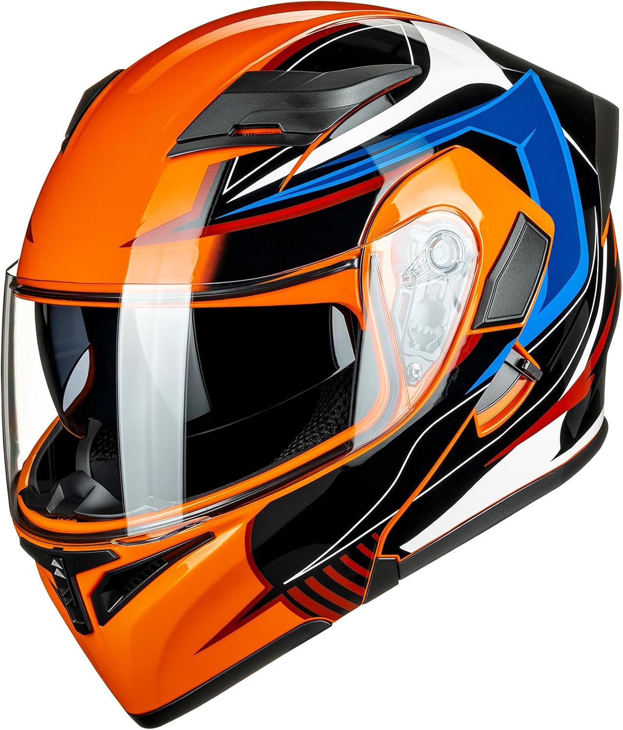ILM Motorcycle Dual Visor Flip up Modular Full Face Helmet DOT Model 902/902L