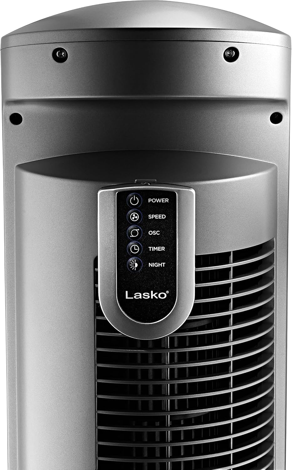Lasko Oscillating Tower Fan with Remote - 42" - T42951 - Silver | Quiet Standing Fan for Bedroom, Office, and Home, 3 Speeds, Timer, Powerful Cooling Air, Nighttime setting, Space-Saving