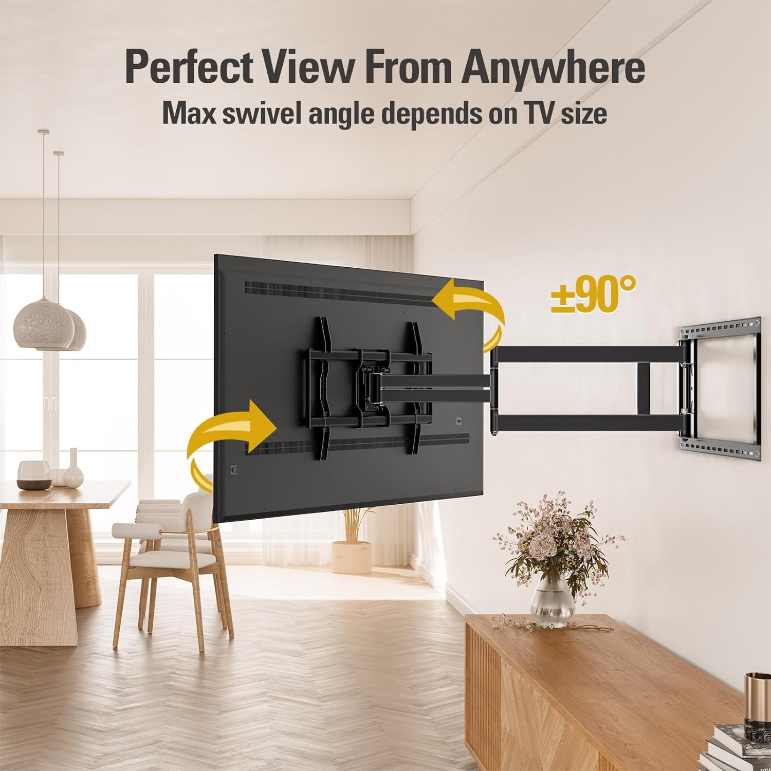 Mounting Dream Long Arm TV Wall Mount Full Motion TV Mount for 42-94" TVs