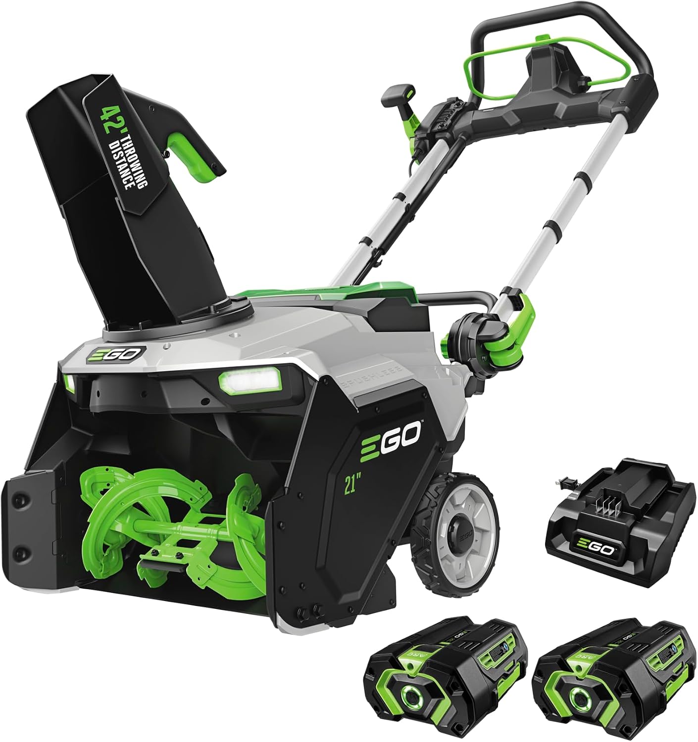 EGO SNT2405 24" Cordless Snow Blower Kit, Self Propelled, w/ 2 7.5Ah Batteries