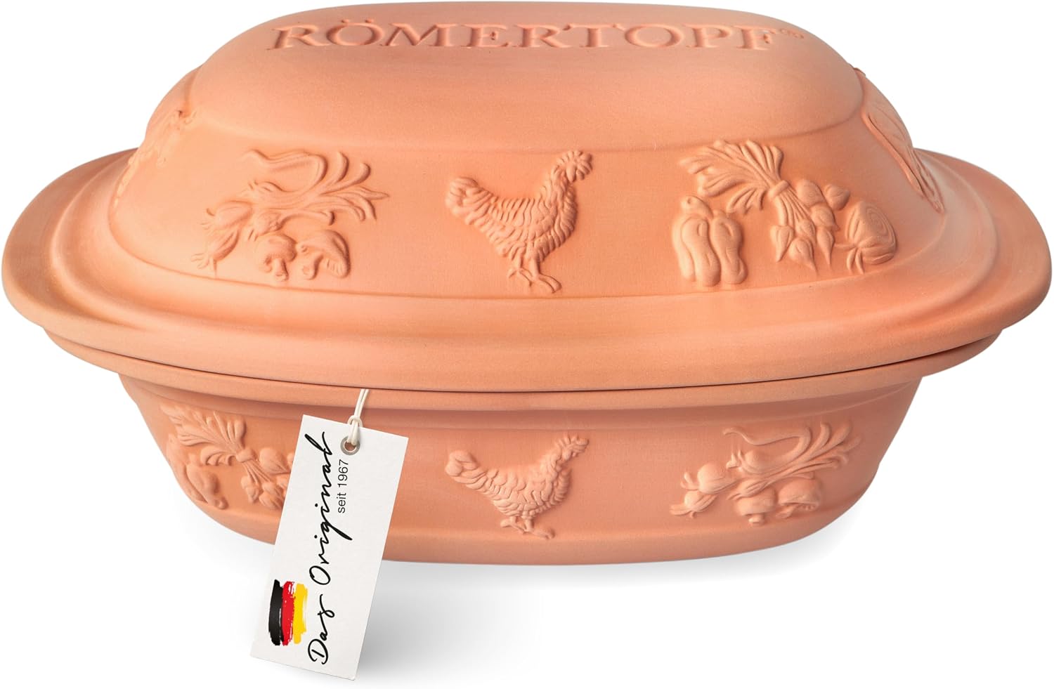 Römertopf Rustico unglazed, Ceramic, Terracotta, 3 litres