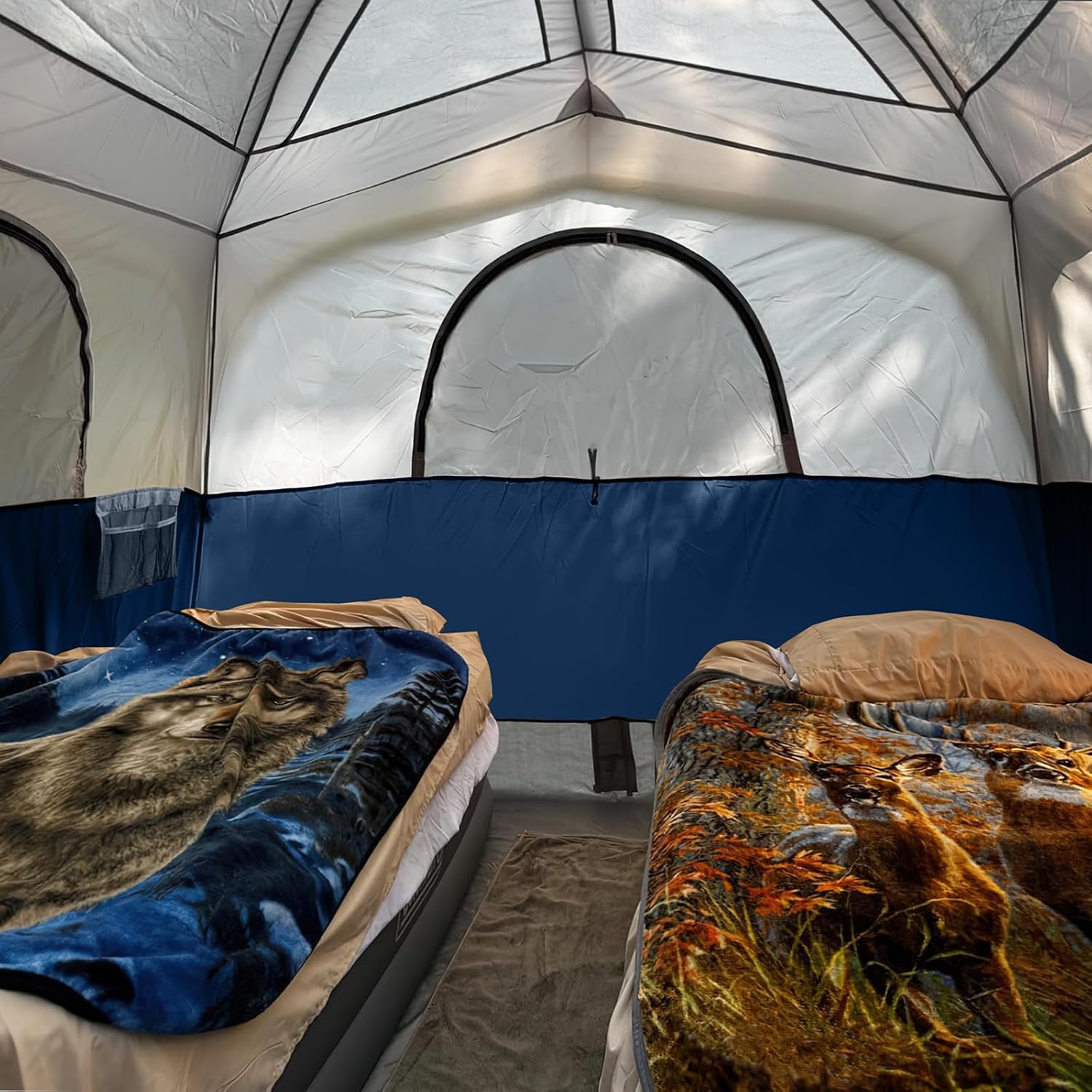 UNP 6 Person Tents for Camping Waterproof Family Cabin Tent with Rainfly