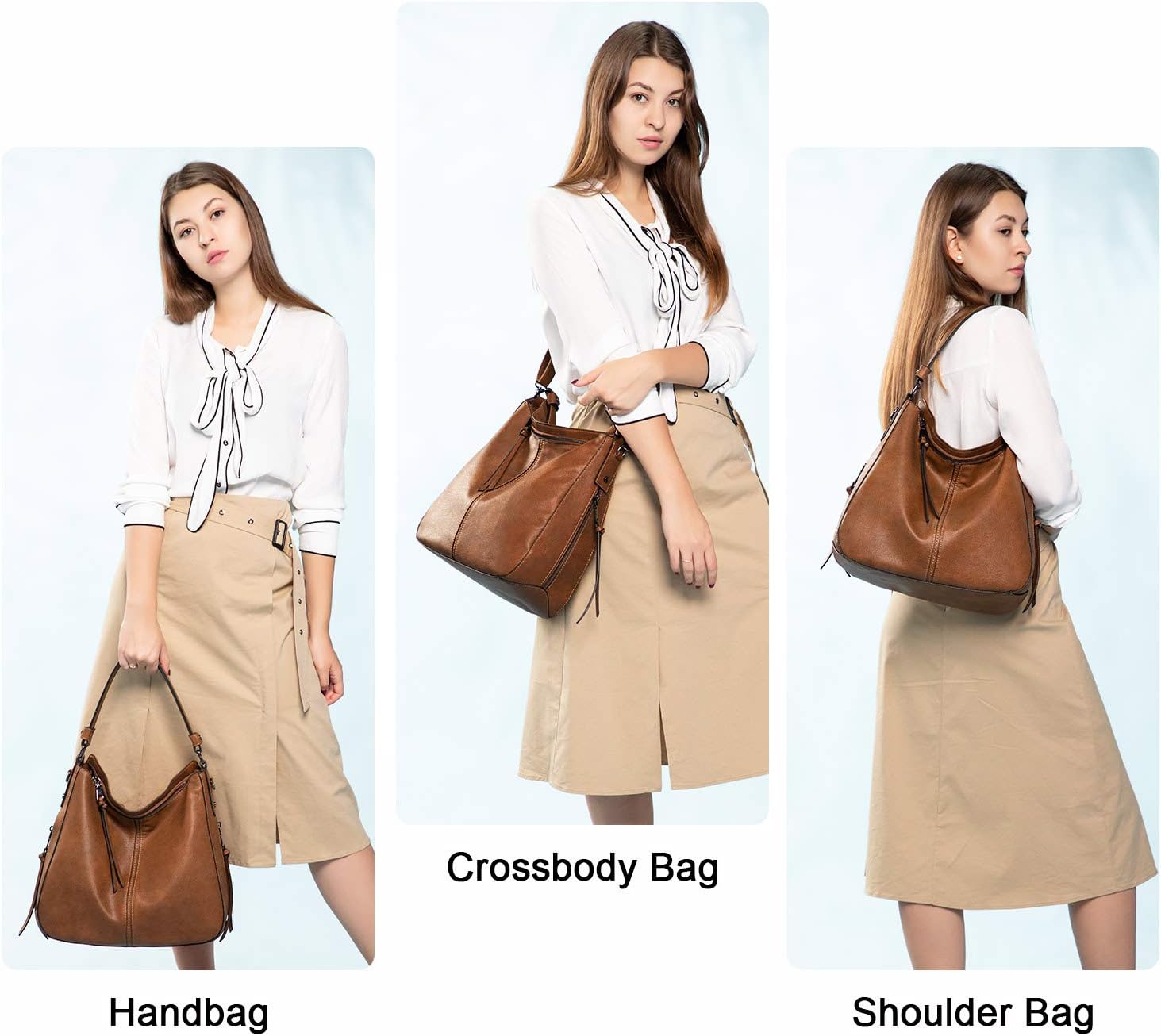 Hobo Crossbody Bag for Women, Designer Shoulder Purse Handbags