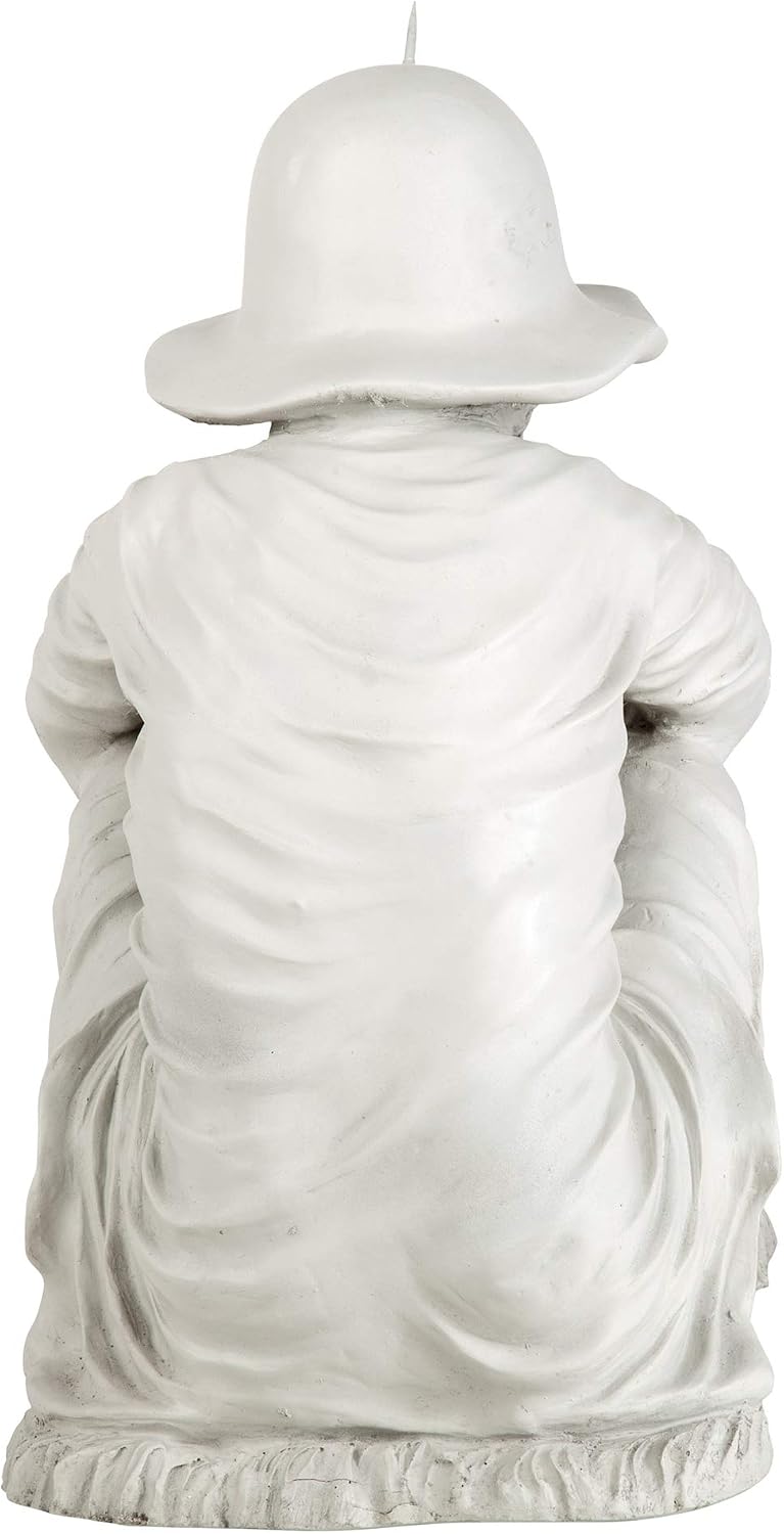 Design Toscano Frederic the Little Fisherman of Avignon Boy Fishing Garden Statue, 15 Inch Tall, Cast Stone Resin, Two Tone Stone Finish