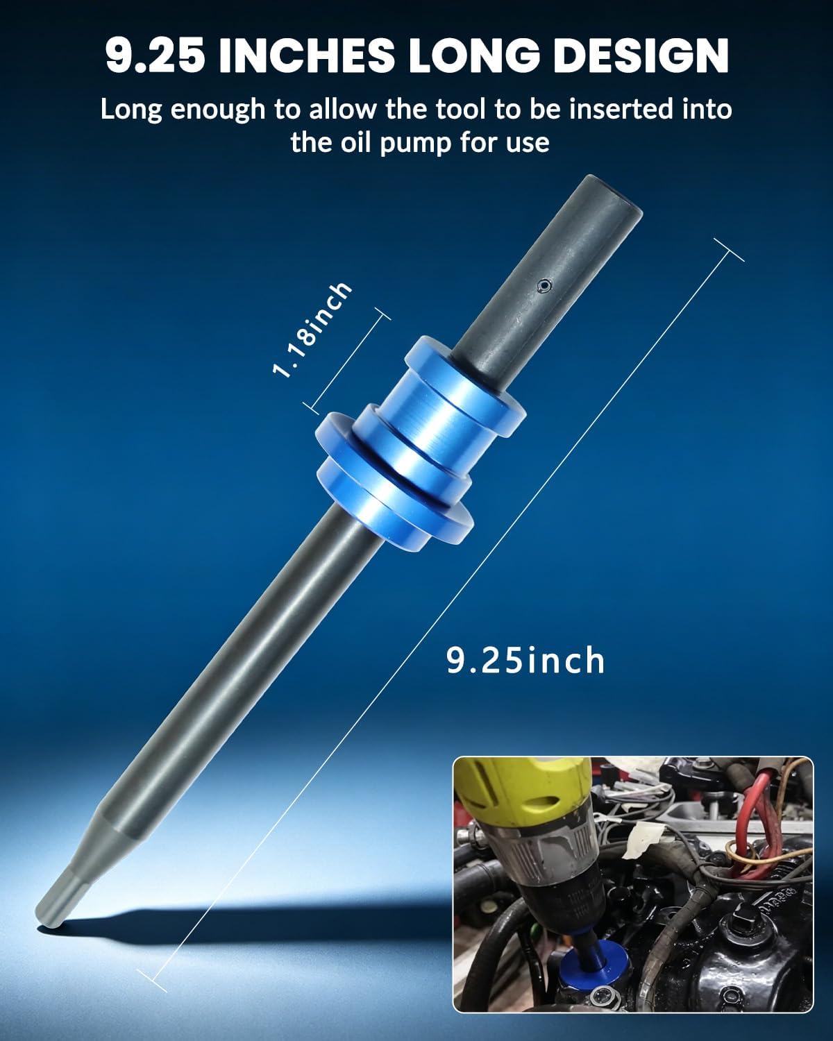 DPTOOL Oil Pump Primer Tool for GM Chevy V6 V8 SBC 350 BBC 454 Small Big Block