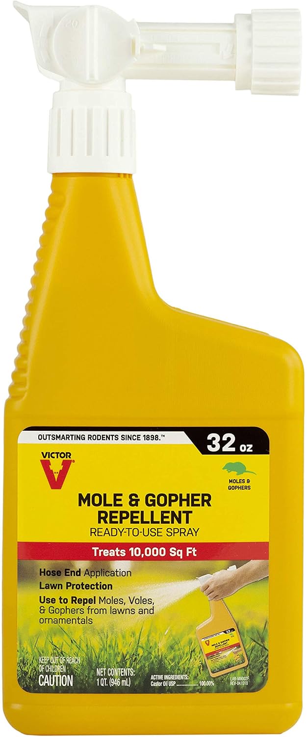 Victor Mole and Gopher Repellent Spray, 32 fl oz Bottle