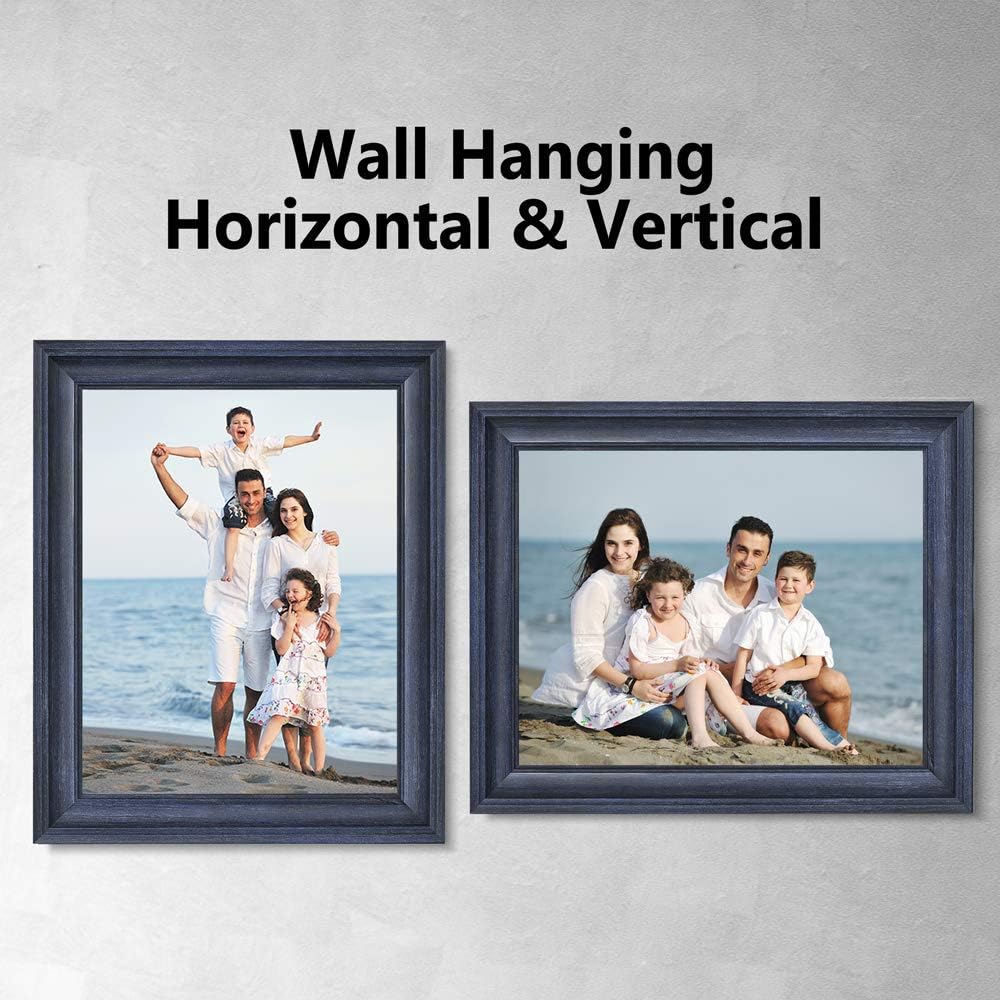 LaVie Home 8x8 Picture Frames (1 Pack, Gold) Square Photo Frame Set with High Definition Glass for Wall Mount & Table Top Display
