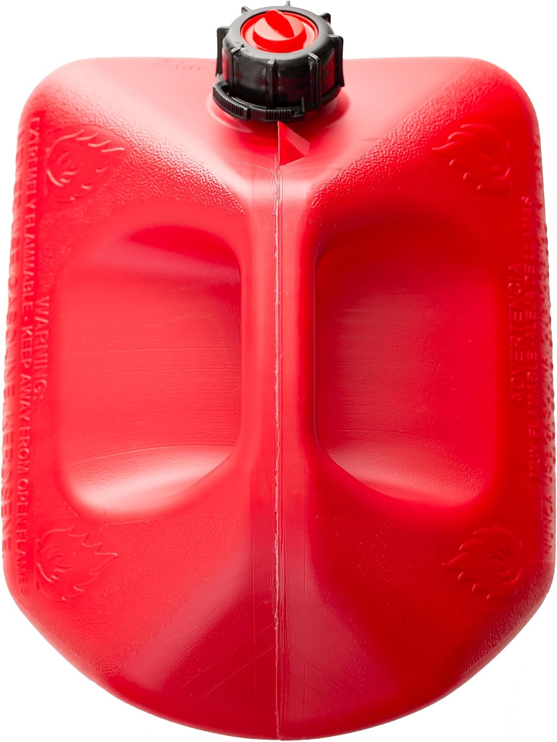 Midwest Can 6610 Safe-Flo Auto Shut Off 6 Gallon Gas Can – Durable Fuel Containers with FlameShield Safety System & Quick-Flow Spout - Red - 4 Pack